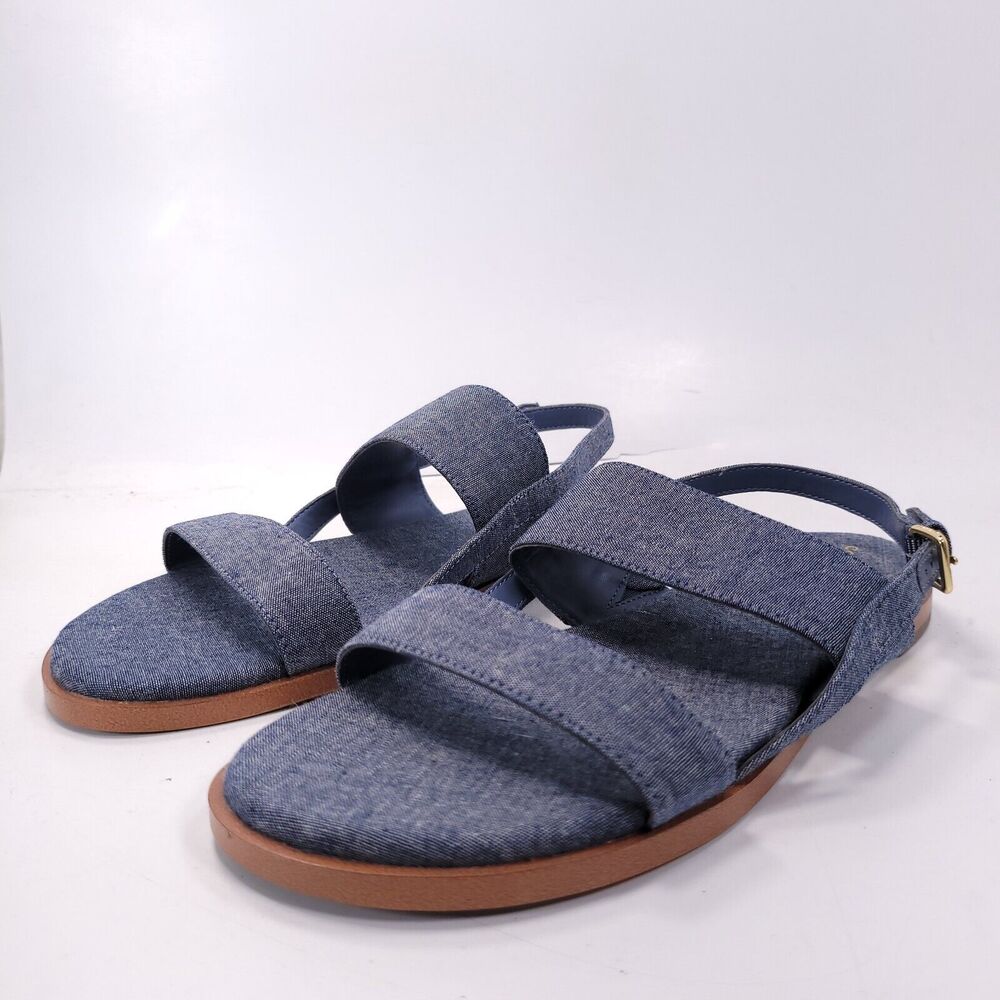 Cole Haan Blue Denim Strap Sandals